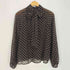 ザラ ZARA リボン付きドットプリントブラウス レディース import:S
