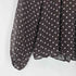 ザラ ZARA リボン付きドットプリントブラウス レディース import:S