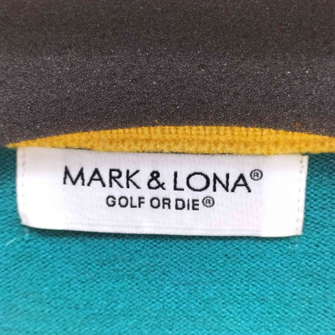 マークアンドロナ MARK&LONA スカルロゴ カラーブロック ニット メンズ