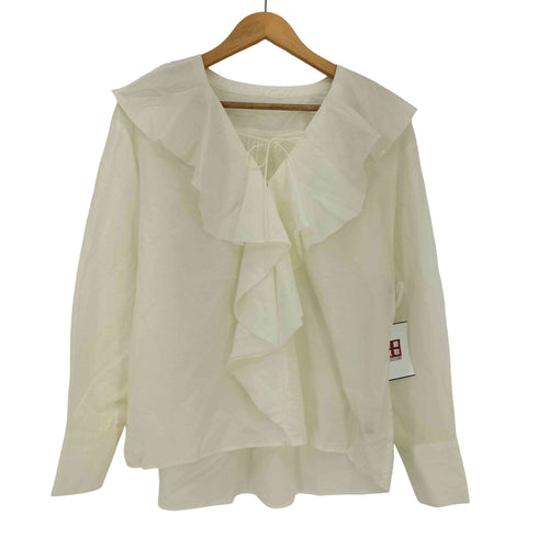 ラウンジドレス Loungedress 26ss フリルカラーブラウス レディース FREE