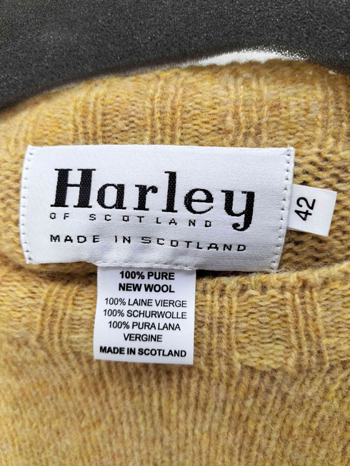 ハーレーオブスコットランド HARLEY OF SCOTLAND スコットランド製 ピュアニューウール100% ニット レディース EUR:42