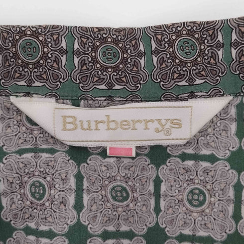 バーバリーズ BURBERRYS 総柄 オープンカラー半袖シャツ レディース 11