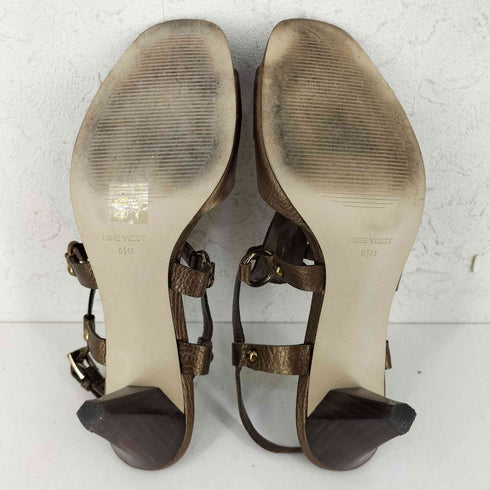 ナインウエスト NINE WEST スタッズデザイン ヒールサンダル レディース 61/2