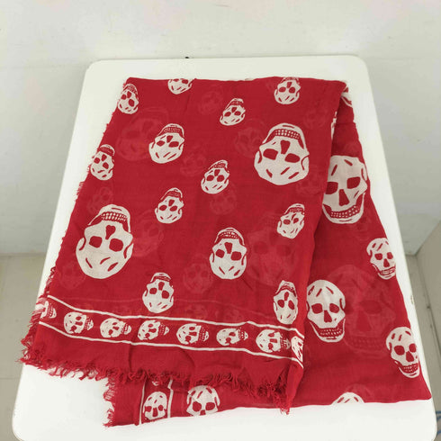 アレキサンダーマックイーン Alexander McQueen スカルデザイン スカーフ メンズ