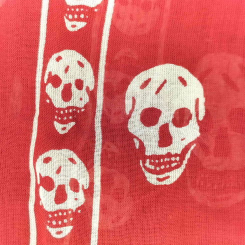 アレキサンダーマックイーン Alexander McQueen スカルデザイン スカーフ メンズ