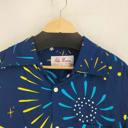 アロハブロッサム Aloha Blossom 花火柄 S/S カジュアルシャツ メンズ JPN:44