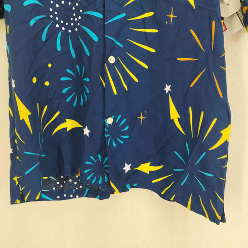 アロハブロッサム Aloha Blossom 花火柄 S/S カジュアルシャツ メンズ JPN:44