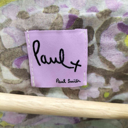 ポールスミス Paul Smith 花柄 総柄 ボウタイ S/S シャツ ブラウス レディース EUR:40