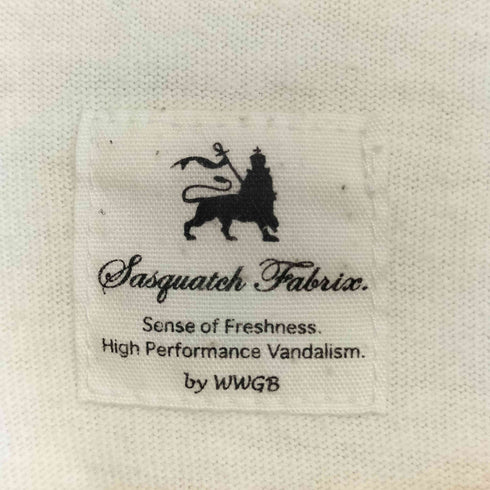 サスクワァッチファブリックス SASQUATCHfabrix. 千客万来 バックプリント tee メンズ