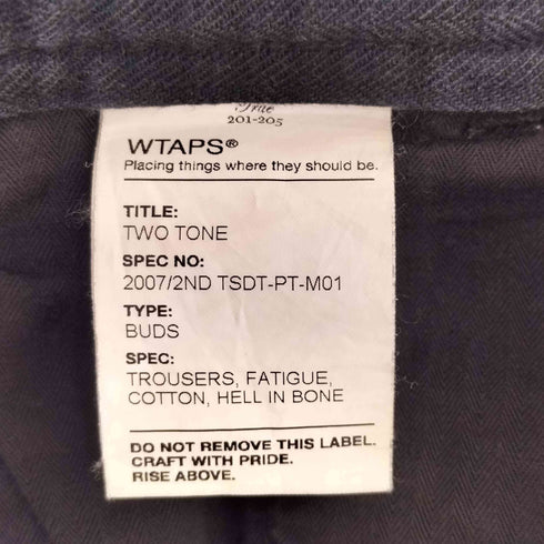 ダブルタップス WTAPS 07AW サイドアジャスター ヘリンボーンパンツ メンズ