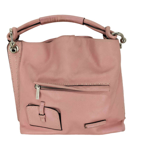 bcbgmaxazria ステッチデザイン レザー ハンドバッグ レディース