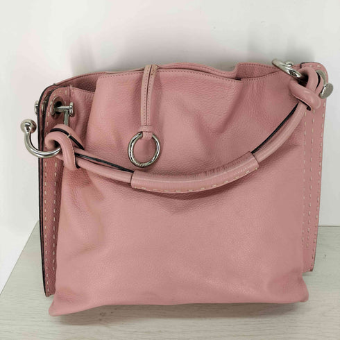 bcbgmaxazria ステッチデザイン レザー ハンドバッグ レディース
