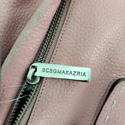 bcbgmaxazria ステッチデザイン レザー ハンドバッグ レディース