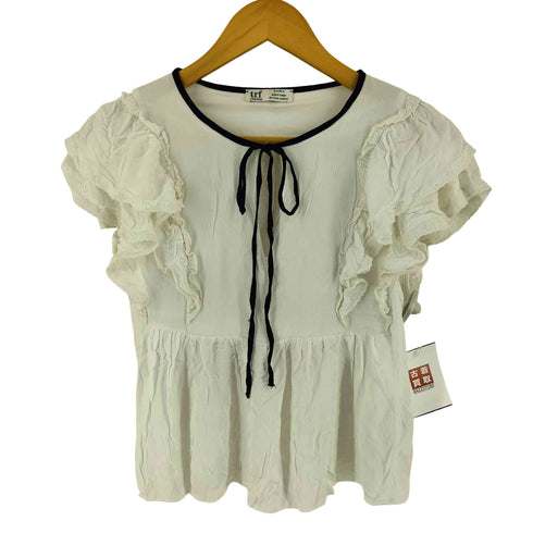 ザラ ZARA フリル袖 シフォンブラウス レディース import:S