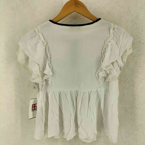 ザラ ZARA フリル袖 シフォンブラウス レディース import:S