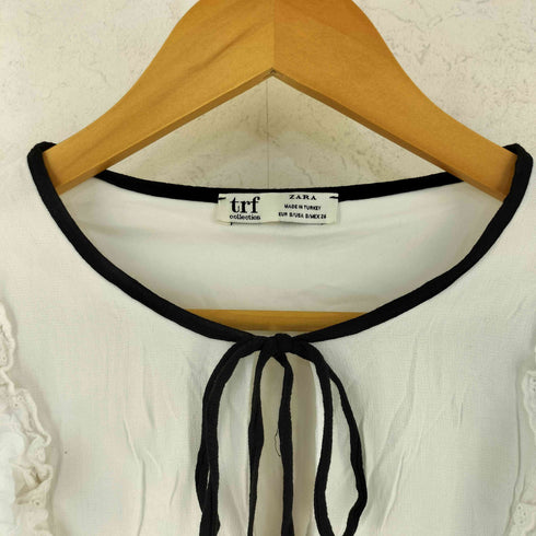 ザラ ZARA フリル袖 シフォンブラウス レディース import:S
