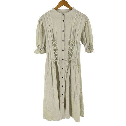 MIELI INVARIANT レースアップ ロングシャツワンピース レディース FREE