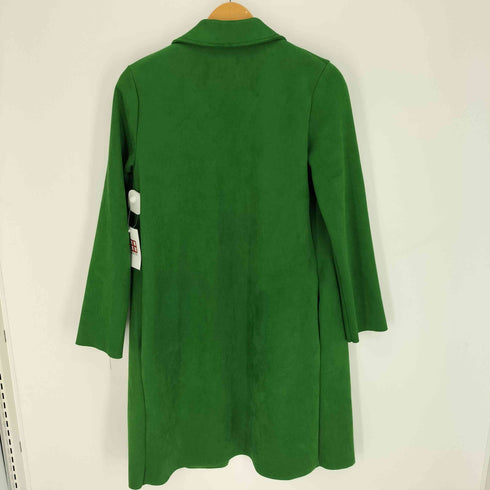 ザラ ZARA ベロア セミロング チェスターコート レディース import:S