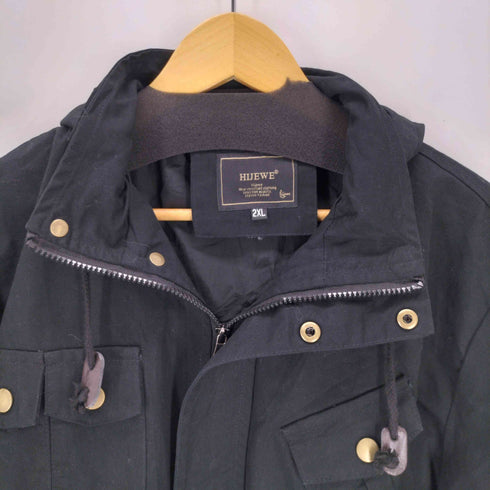 HIJEWE ミリタリー フーデッドジャケット メンズ 2XL