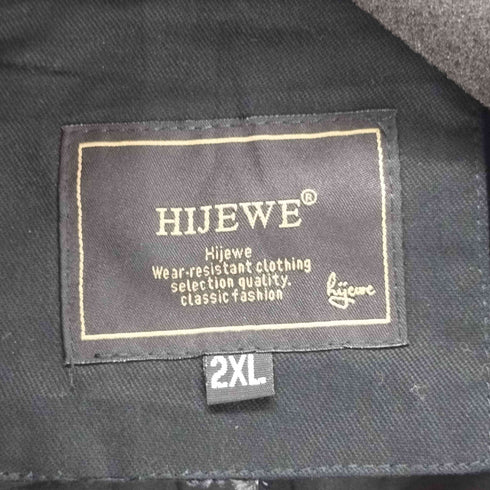 HIJEWE ミリタリー フーデッドジャケット メンズ 2XL