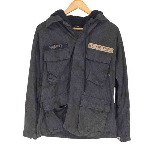 ユーエスアーミー U.S. ARMY BDU フーデッド ミリタリージャケット メンズ SMALL SHORT