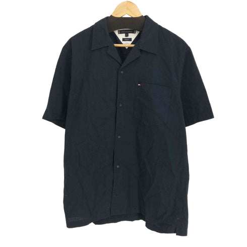 トミーヒルフィガー TOMMY HILFIGER S/S シアサッカー カジュアルシャツ メンズ import:XL
