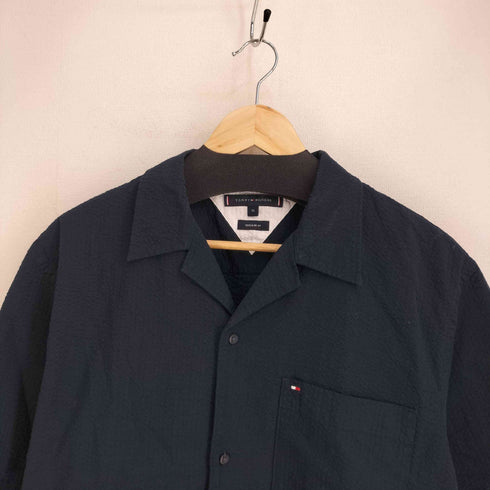 トミーヒルフィガー TOMMY HILFIGER S/S シアサッカー カジュアルシャツ メンズ import:XL