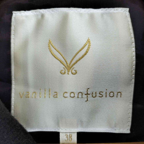 ヴァニラコンフュージョン vanilla confusion CASHMERE&ANGOLA&WOOL カシミヤ混 ダブルコート レディース 38