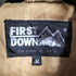 ファーストダウン FIRST DOWN フロントロゴ刺繍 ドローコード付き ダウンジャケット メンズ import:M