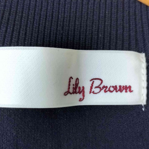 リリーブラウン Lily Brown ラメフリルニットプルオーバー レディース FREE