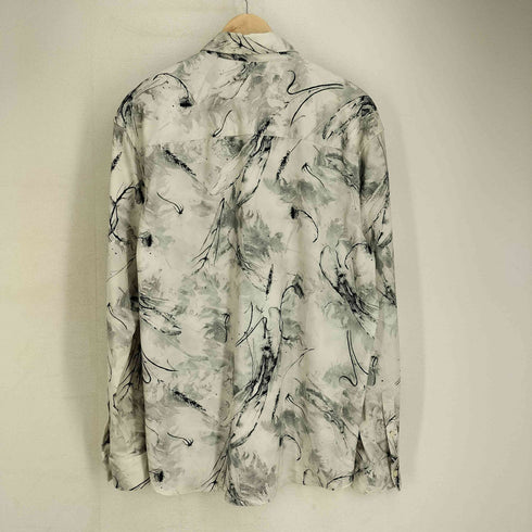 ザラ ZARA 水彩プリント L/S カジュアルシャツ メンズ import:L