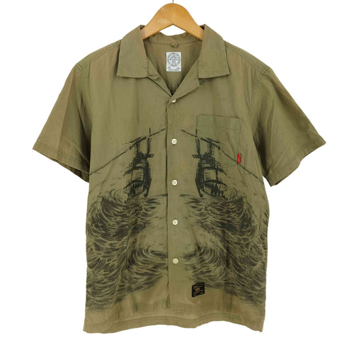 ダブルタップス WTAPS 17SS プリントデザイン オープンカラーS/S シャツ メンズ JPN:S