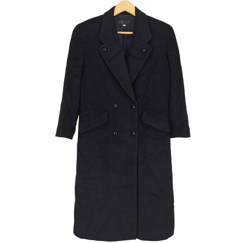 SOLEIL CASHMERE&WOOL カシミヤ混 ダブルチェスターコート レディース JPN:M