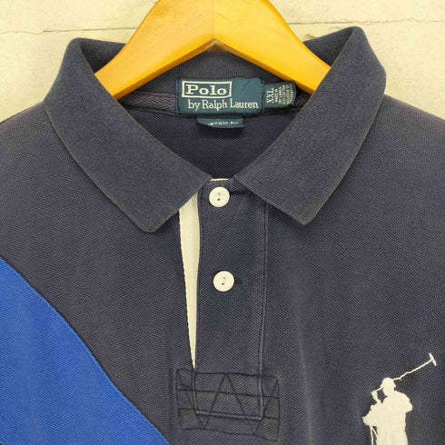 ポロバイラルフローレン Polo by RALPH LAUREN 90S CUSTOM FIT BIGポニー刺繍 ポロシャツ メンズ XXL