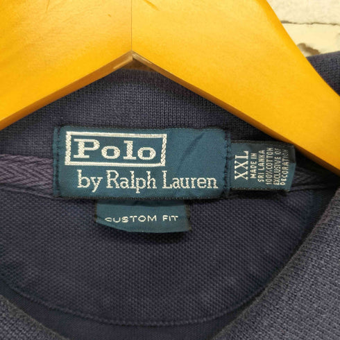 ポロバイラルフローレン Polo by RALPH LAUREN 90S CUSTOM FIT BIGポニー刺繍 ポロシャツ メンズ XXL