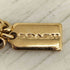 コーチ COACH ゴールドプレーテッドブラス エナメル ロック 南京錠 ペンダント ネックレス レディース