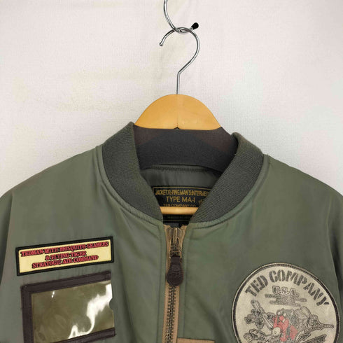 テッドカンパニー TED COMPANY TEDMAN エフ商会 フロント袖ワッペン MA-1 ジャケット メンズ