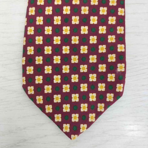 ブルックスブラザーズ BROOKS BROTHERS 花 ドット USA製 シルク ネクタイ メンズ