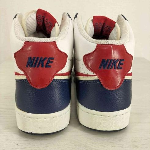 ナイキ NIKE Air Indee High White/Red- Mid Navy Basketball Shoes ハイカットスニーカー メンズ JPN:27