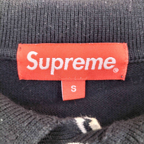 シュプリーム Supreme 19AW STRIPE RIB L/S KINT POLO メンズ import:S