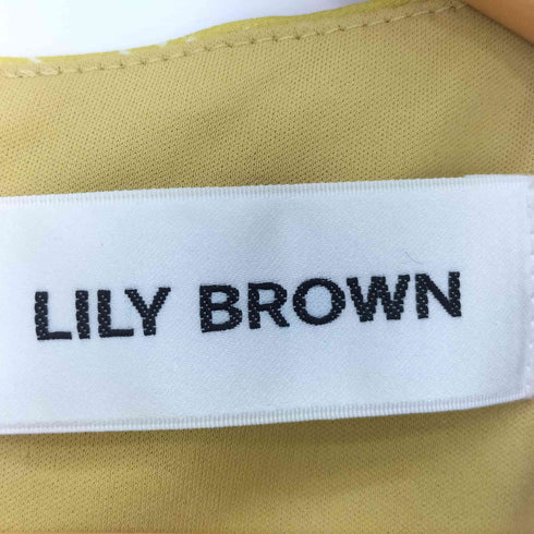 リリーブラウン Lily Brown 23ss ギャザーデコルテワンピース レディース JPN:1