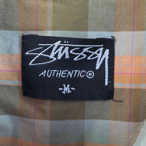 ステューシー Stussy OLD チェック柄 S/Sシャツ メンズ import:M