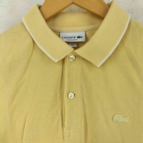 ラコステ LACOSTE 鹿の子 ワンポイント刺繍ポロシャツ メンズ import:M