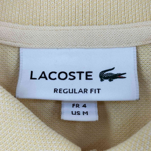 ラコステ LACOSTE 鹿の子 ワンポイント刺繍ポロシャツ メンズ import:M