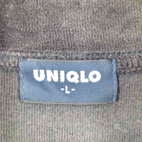 ユニクロ UNIQLO 90-00s OLD ハーフジップ ベロア トップス レディース L