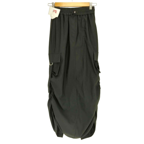ザラ ZARA シャーリングカーゴスカート ドローストリング レディース import:XS