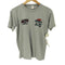 80s sportswear 企業系 プリント Tシャツ 裾袖シングル メンズ import:M