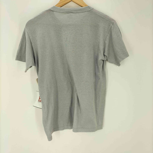 80s sportswear 企業系 プリント Tシャツ 裾袖シングル メンズ import:M