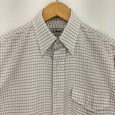 エルエルビーン L.L.Bean 80s~90s USA製 チェック シングルポケット L/S ボタンダウンシャツ メンズ 15-32