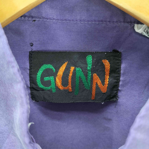 90s GUNN シルク 半袖 シャツ メンズ import:S